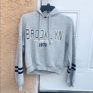 H&M Divided Gray Slightly Cropped Hoodie